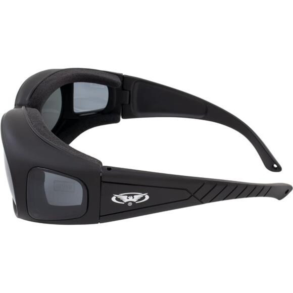 Global Vision Outfitter Padded Fit-Over Motorcycle Safety Sunglasses - Picture 6 of 7